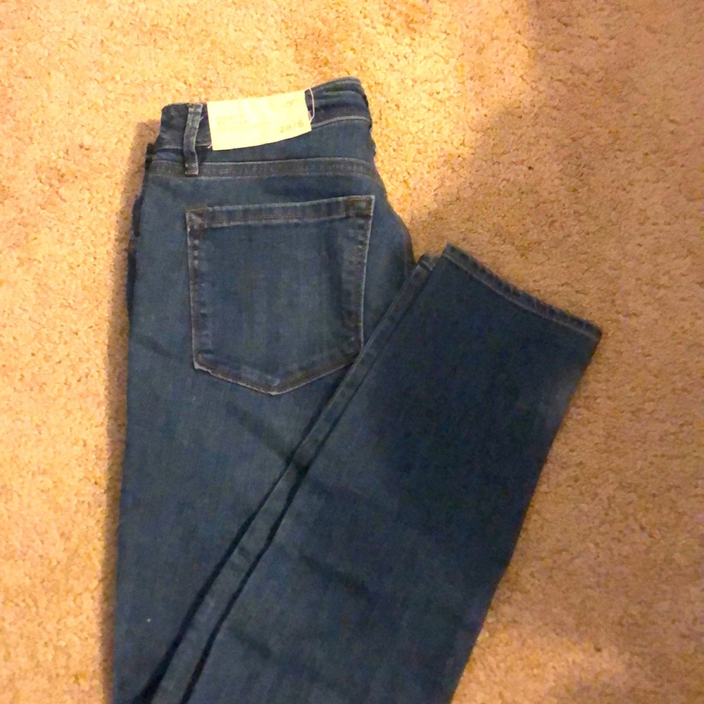 Loft curvy skinny dark wash jeans new with tags